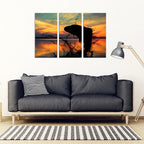 Fish Jumping Out Water Fishing Canvas