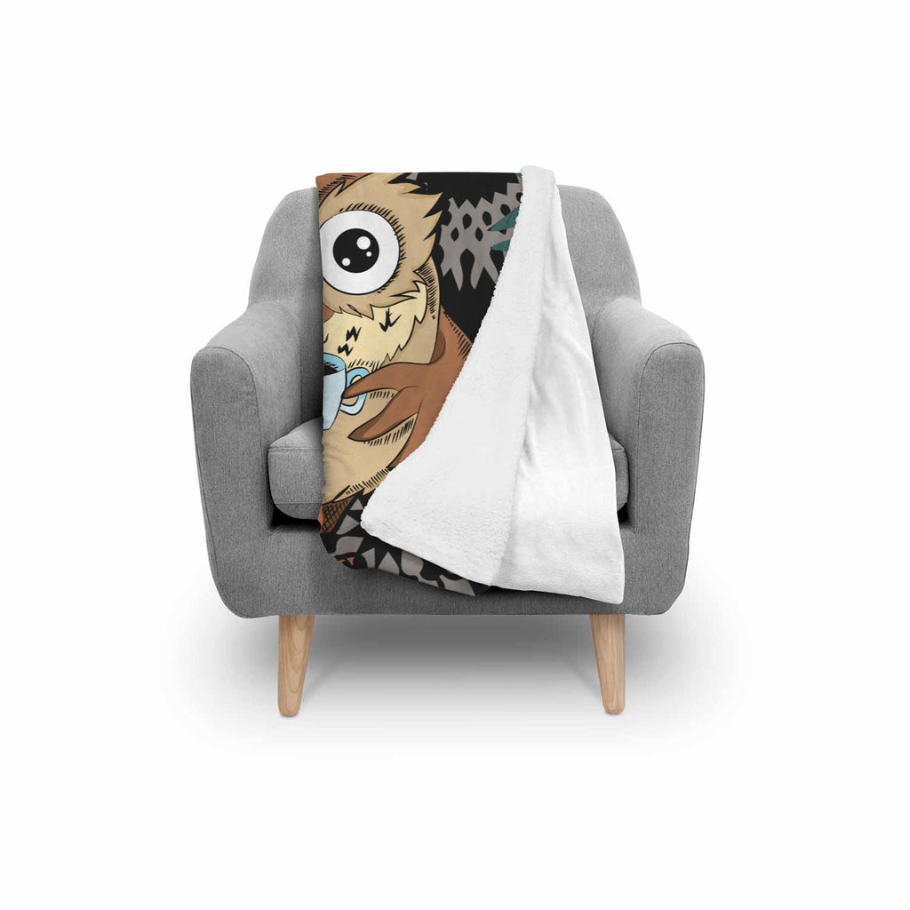 Sleepy Owl Blankets For Your Living Room