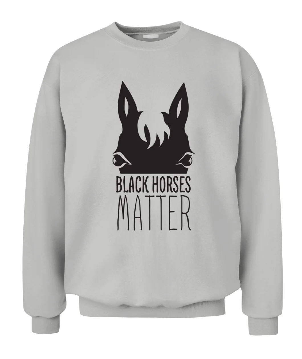 Black Horses Matter Horse Sweatshirt Gift For Equestrian Girls