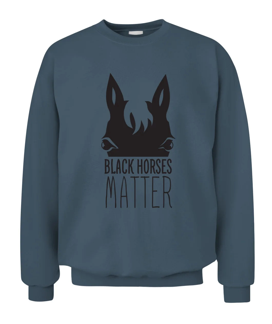 Black Horses Matter Horse Sweatshirt Gift For Equestrian Girls
