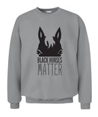 Black Horses Matter Horse Sweatshirt Gift For Equestrian Girls