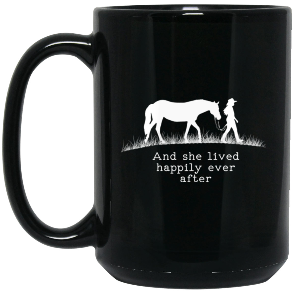 Horse And She Lived Happily Ever After Mugs
