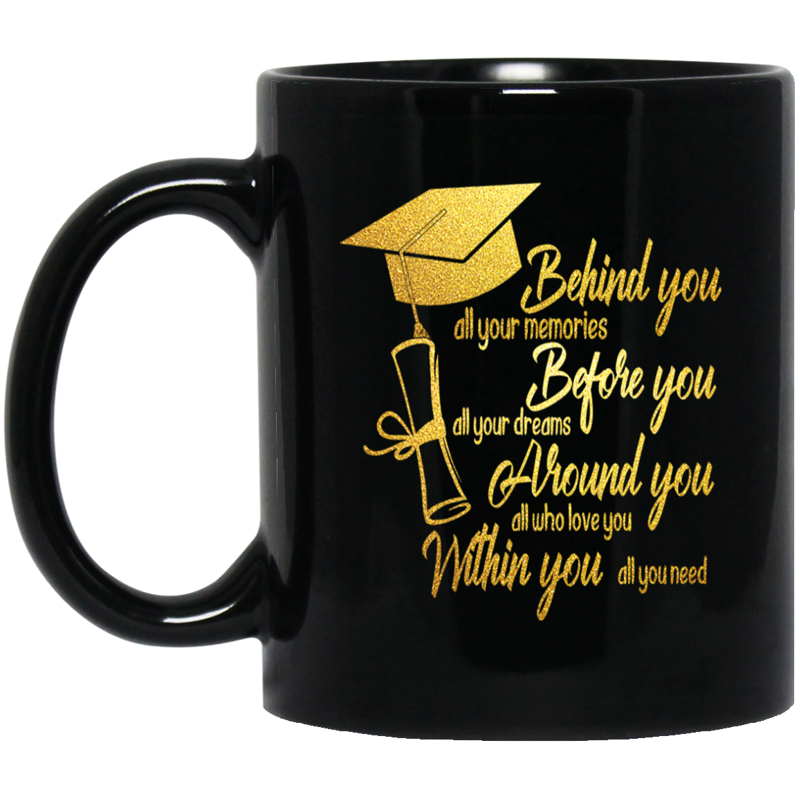 Behind You - Memories - Before you - Dreams - Within You - All You Need Graduation Mug