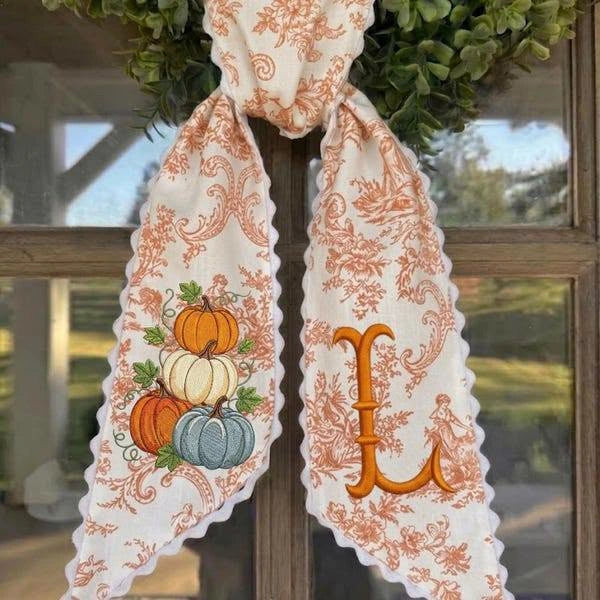 Halloween Sash Witch Ghost Embroidered, Spooky Sash Custom Fall Season