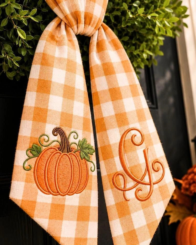 Halloween Sash Witch Ghost Embroidered, Spooky Sash Custom Fall Season