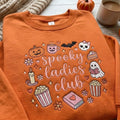 Spooky Ladies Club Sweatshirt Embroidered Halloween Gifts
