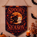 Spooky Hanging Pennant Banner On Halloween Holiday