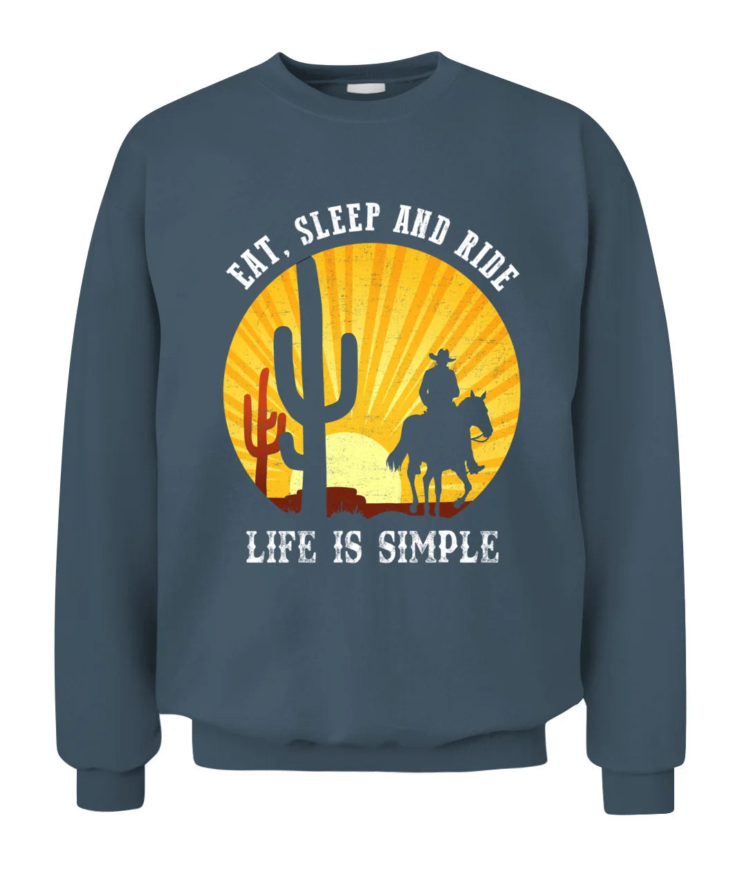 Eat Sleep And Ride - Life Is Simple Horse T Shirts