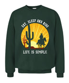 Eat Sleep And Ride - Life Is Simple Horse T Shirts