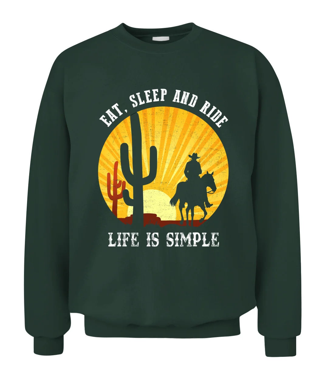 Eat Sleep And Ride - Life Is Simple Horse T Shirts