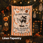 Hot Ghoul Summer Linen Tapestry On Halloween Holiday