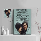 Love Made Us Forever Together Couple Custom Canvas