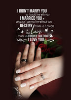 Love Made Us Forever Together Couple Custom Canvas
