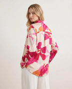 Cool Paterm Women Satin Button Down Shirt Fashion Gift For Your Wife