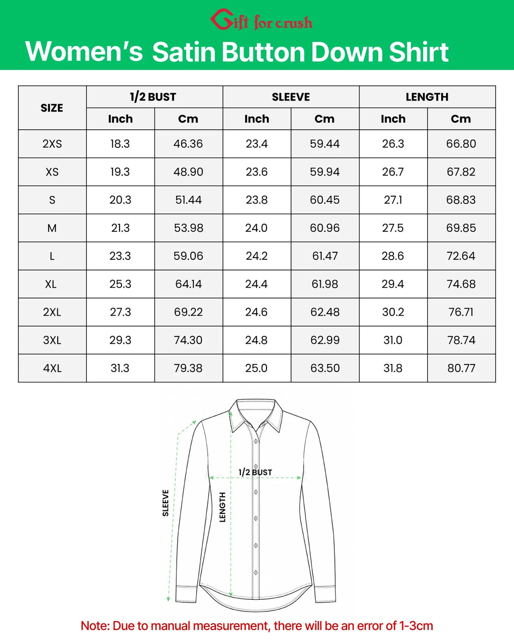 Cool Paterm Women Satin Button Down Shirt Fashion Gift For Your Wife
