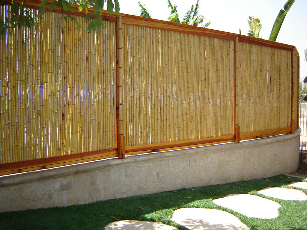 Natural Bamboo Fence ¾ D x 90 H x 96 L