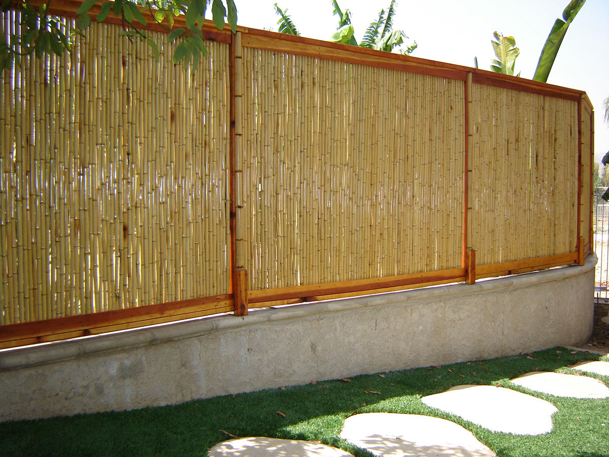 Natural Bamboo Fence ¾ D x 90 H x 96 L