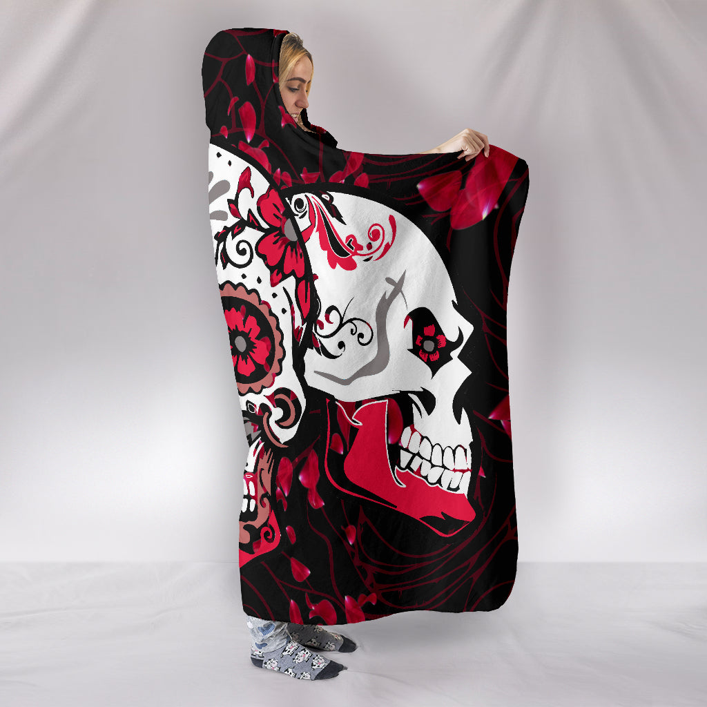 Skull Design Hooded Blankets