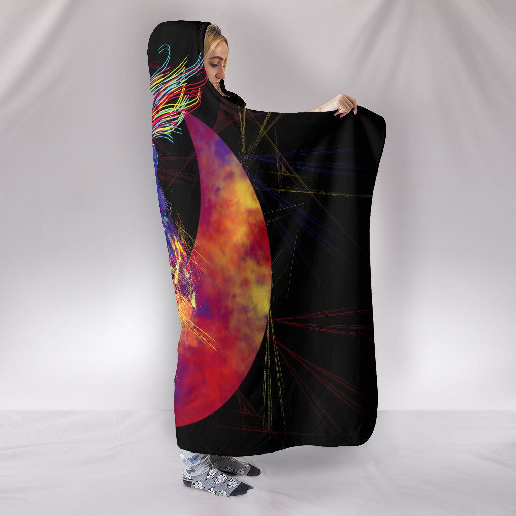 Electronic Owl Hooded Blankets