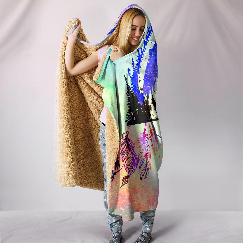 Forest Camping Hooded Blankets