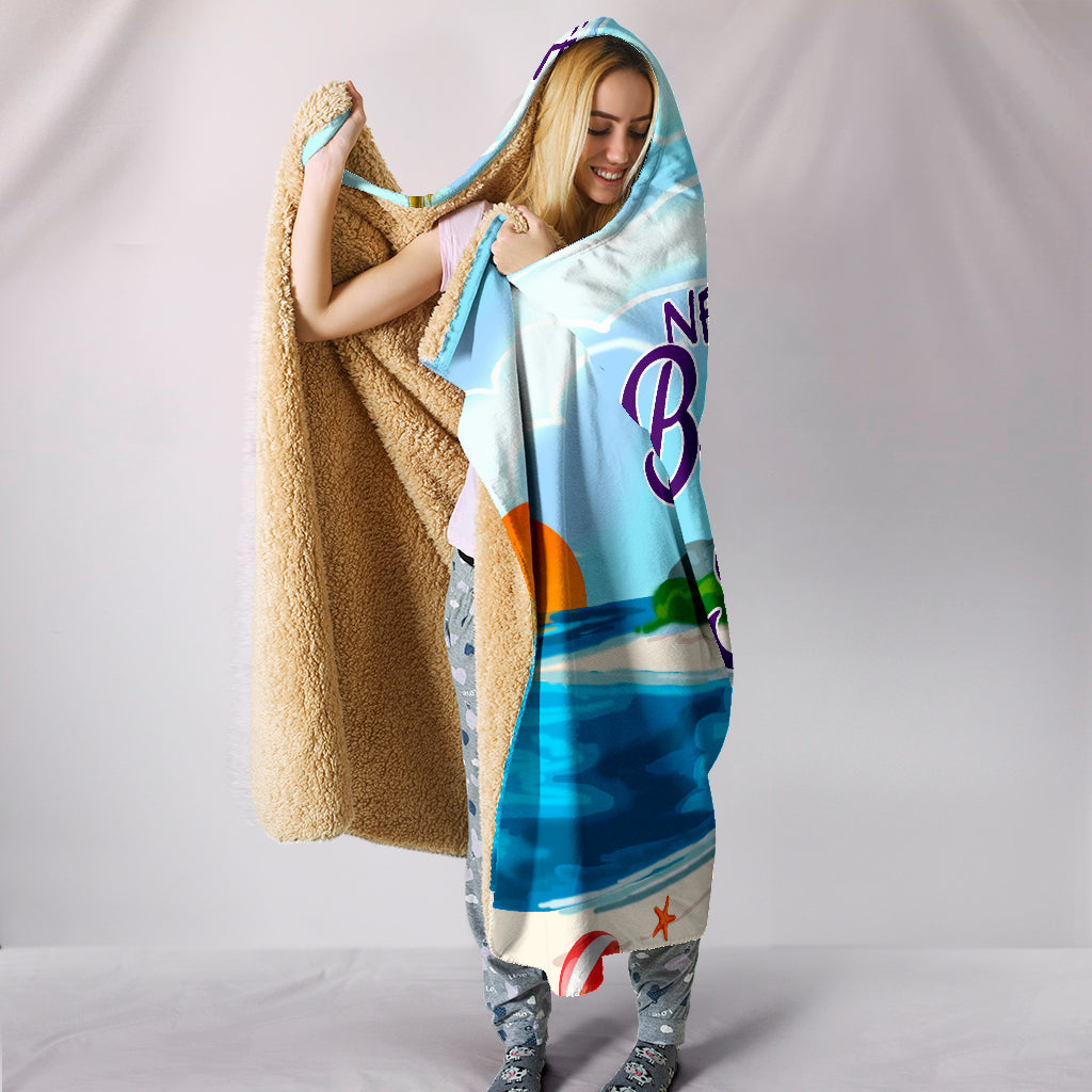 Camping - Life Needs More Beaches & Bonfires Hooded Blankets