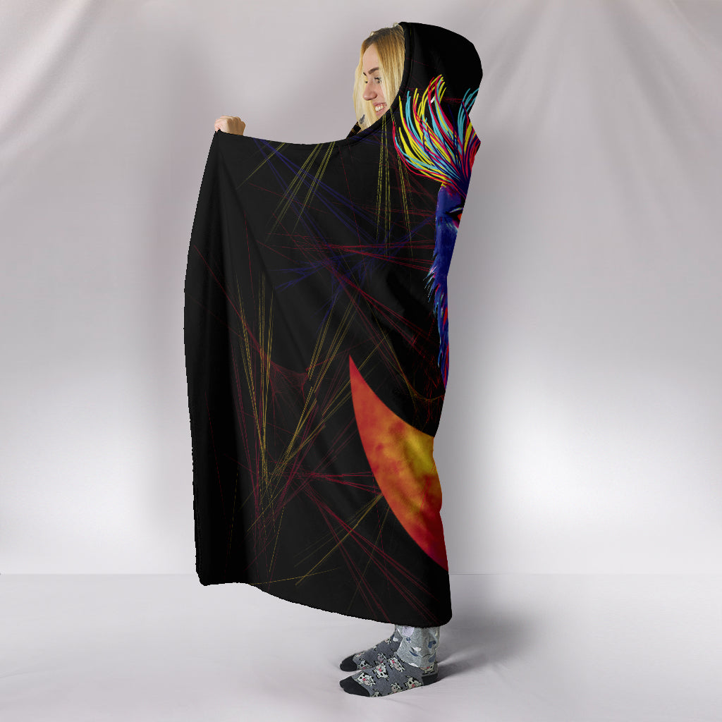 Electronic Owl Hooded Blankets
