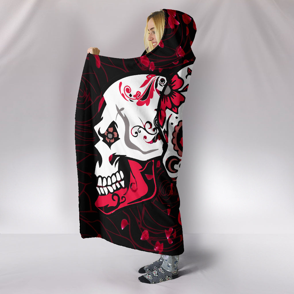 Skull Design Hooded Blankets