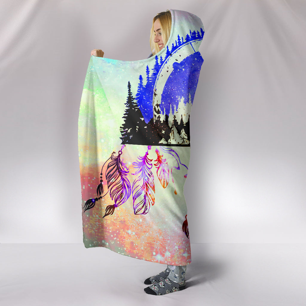Forest Camping Hooded Blankets