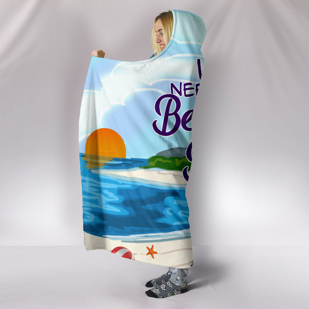 Camping - Life Needs More Beaches & Bonfires Hooded Blankets