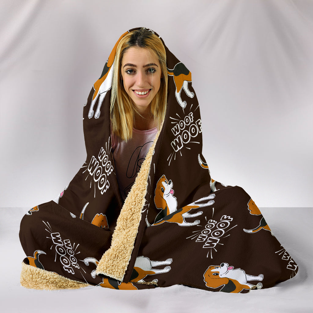 Beagle Hooded Blankets