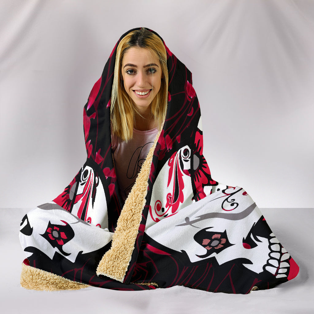 Skull Design Hooded Blankets