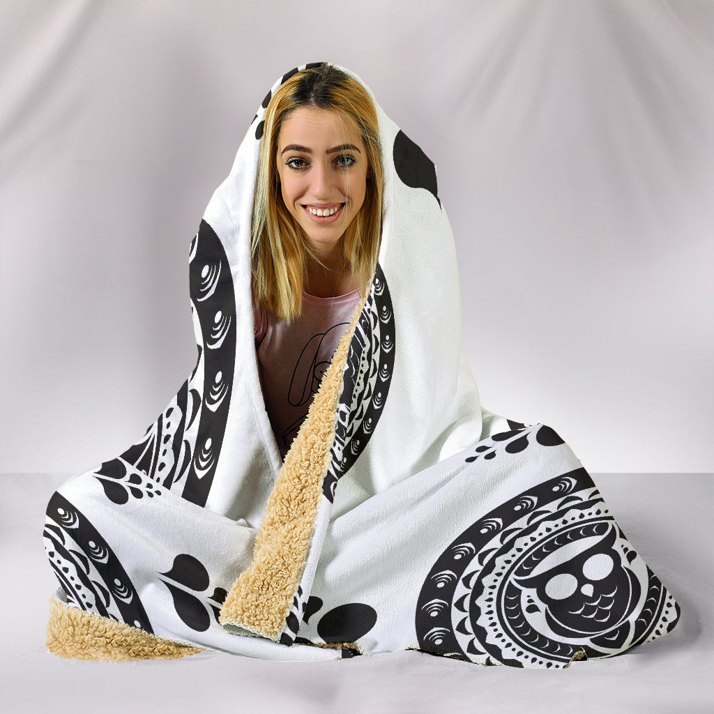 Owl Mandala Hooded Blankets