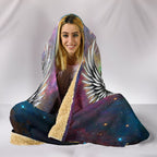Skull Space Pattern Owl Hooded Blankets