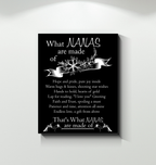What Nanas Are Made Of Grandma Canvas Gift