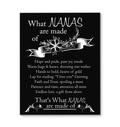 What Nanas Are Made Of Grandma Canvas Gift