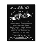 What Nanas Are Made Of Grandma Canvas Gift